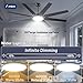 72 inch Ceiling Fans with Lights,Large Ceiling Fan with Light and Remote Control, Dimmable, 3CCT, Quiet, Black Modern Ceiling fan For Living Room, Bedroom, Kitchen, Patio, Farmhouse, Indoor/Outdoor