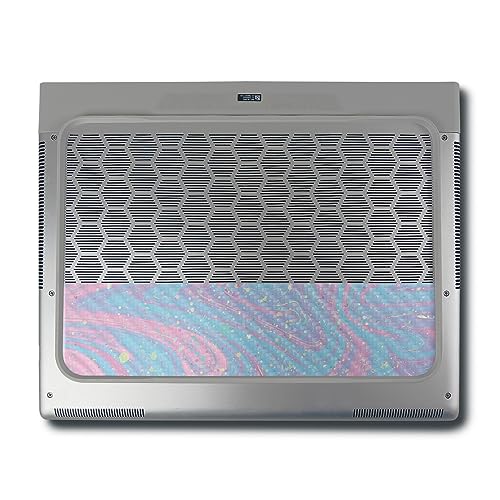 Image of MightySkins Carbon Fiber Skin Compatible with Alienware X16 R1 (2023) Full Wrap Kit - Cotton Candy Swirl | Protective, Durable Textured Carbon Fiber Finish | Easy to Apply | Made in The USA