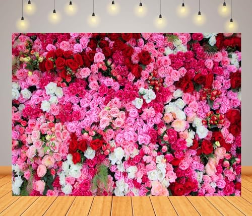 Fondo Fotográfico Floral BELECO 7x5FT Rosa miniatura 2