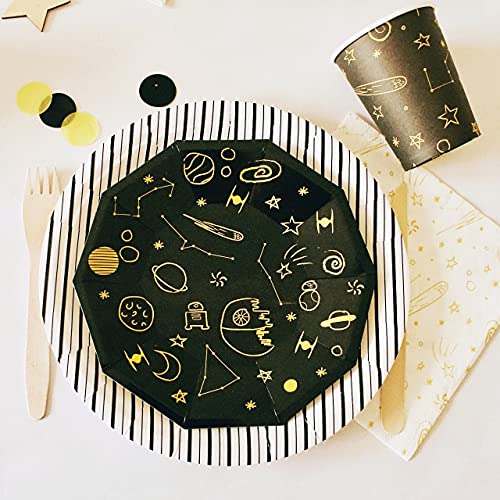 Galaxy Birthday Paper Party Cups (Set Of 8) | Galaxy Party Cups | Galaxy Paper Cups | Outer Space Cups |Outer Space Party Decor Supplies|Planets Stars Paper Party Cups |Star Wars Party Cups #TOP2