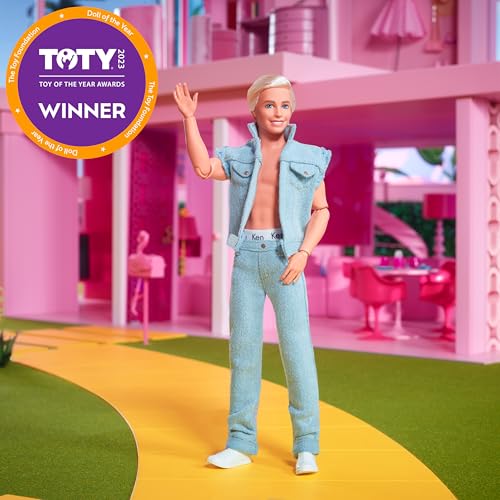 Muñeco Ken de colección Barbie The Movie en conjunto denim miniatura 2