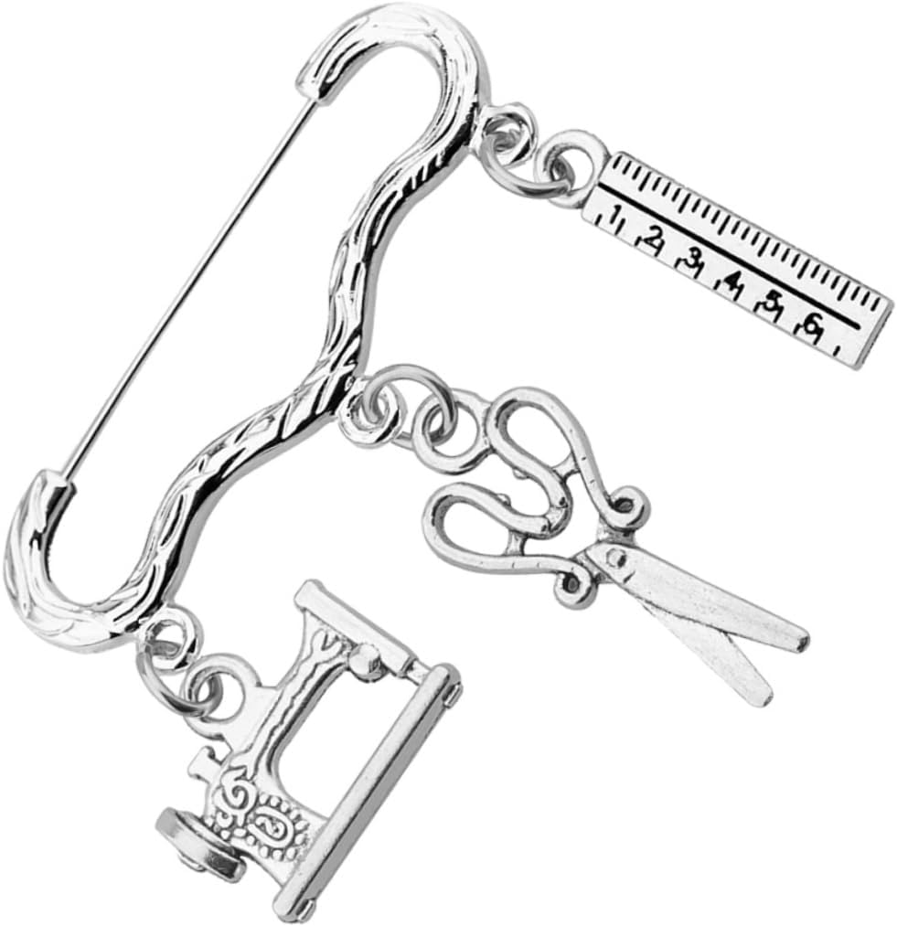 FOMIYES Creative Sewing Machine Brooch Tailor Breastpin Clothing Accessory Decorative Pin for Women Gifts Fashion Jewelry Ornament for Seamstress and Designers