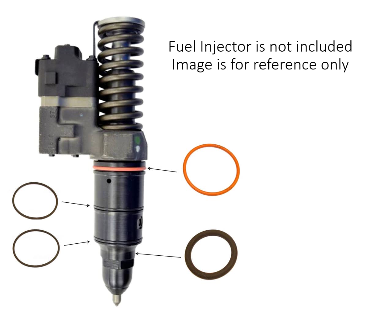 Injector O-Ring Seal Kit Compatible with Detroit Series 60 & 50 Ref # 5234702 23511870 6 Set
