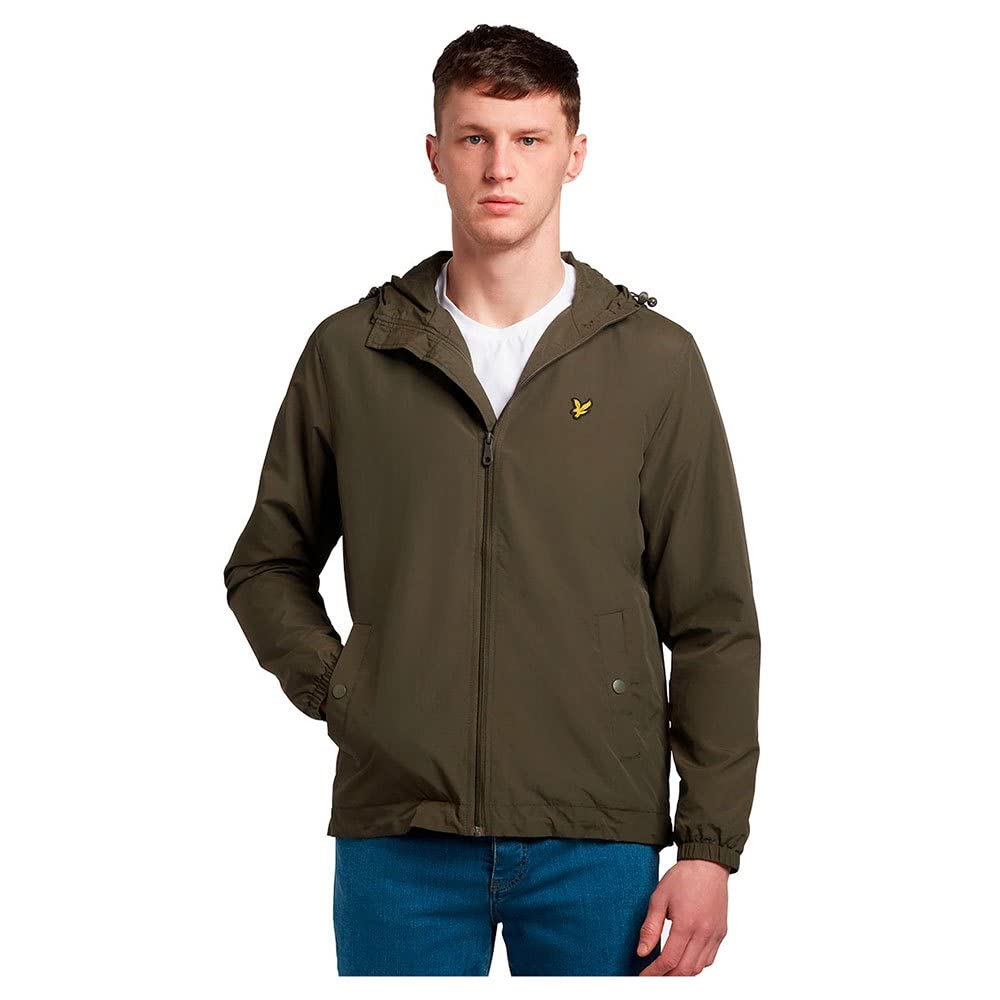 Lyle & Scott Zip Through Hooded Jacket Olive XXL