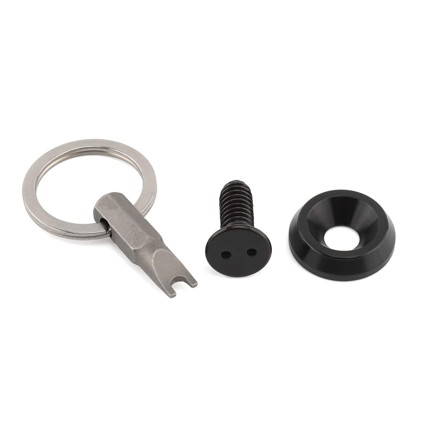 Anti Theft Seat Bolt Screw Nut 1/4"-20 Thread Fit for 1996-2024 Touring Road King Street Glide Road Glide Ultra Glide Sportster Iron 883 Dyna Street Bob Fat Bob Softail Fat Boy (Black)
