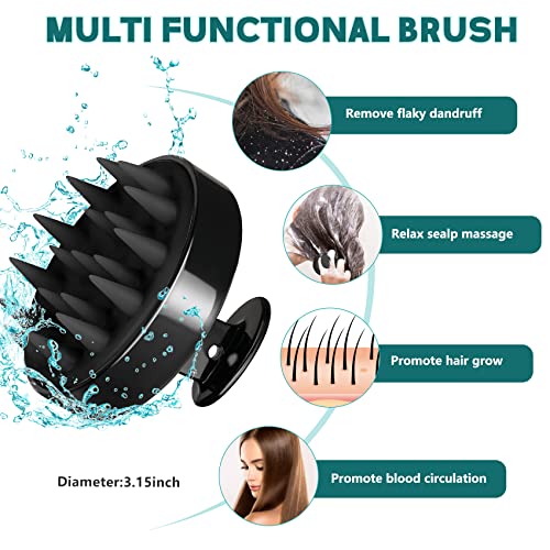 14Pcs Hair Brush Set For Women And Men, Detangling Brush For Black Natural Hair, Curly Hair Brush Set With Spray Bottle For American/African Hair Of 2A-4C Texture, Brush Set For Hair Styling. #TOP4