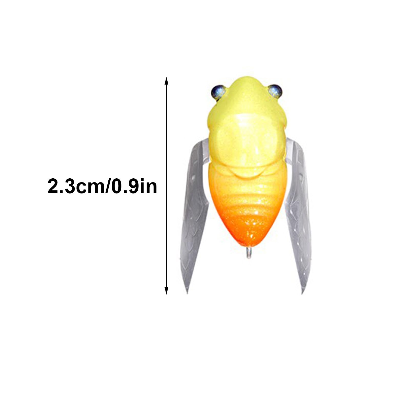 Topwater Cicada Leurre Appât pour bar, truite et crapat – Matériel de pêche dynamique pour pêcheurs en eau douce