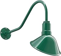 Vista 39 de Steel Lighting Co. Luz de Letrero de Tienda Venice para Pared de Acento de Restaurante Exterior Cúpula de 9 pulgadas Brazo Recto de 6 pulgadas