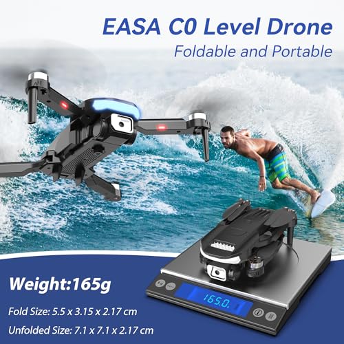 Wipkviey B15 Drone with Camera for Adults 4K, Foldable RC FPV Quadcopter with 2 Batteries, 30+ Mins Flight Time, 1650ft Long Range, Brushless Motor, Waypoint Fly, 3D Flip, Under 249g, for Adults & Beginners - Image 4