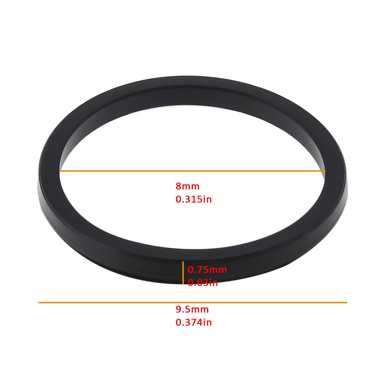 eMagTech 50pcs 8mm Traction Tires 7154 20510 Compatible with Märklin H0 1:87 Models - Image 4