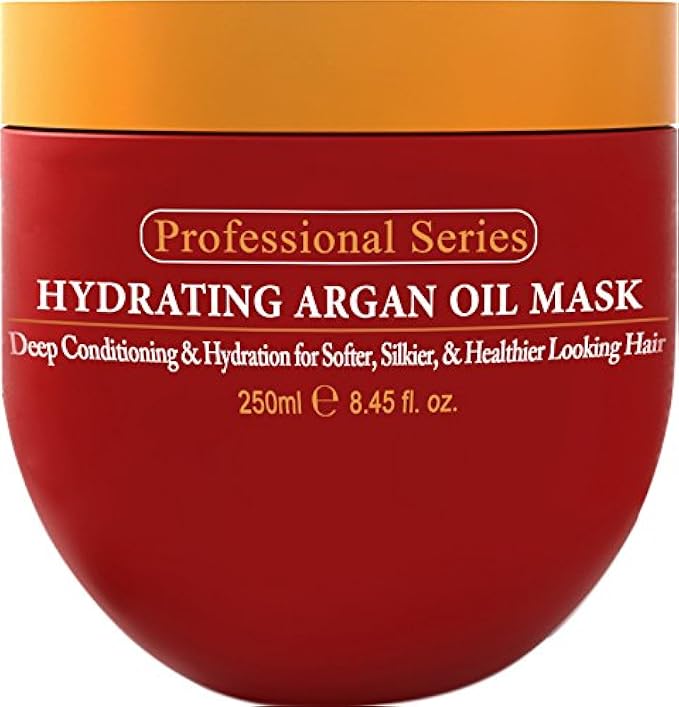 Arvazallia Hydrating Argan Oil Hair Mask and Deep Conditioner for Dry or Damaged Hair - 8.45 Oz