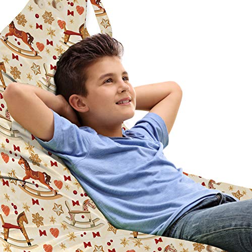 Ambesonne LOUNGE_52421 Toy Horse Lounger Chair Bag cover