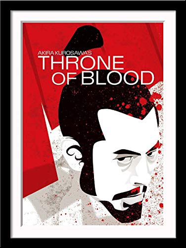 Image of Tallenge - Throne Of Blood - Akira Kurosawa Japanese Classic Movie Poster - Small Framed Poster(Paper,12 x 17 inches, MultiColour)