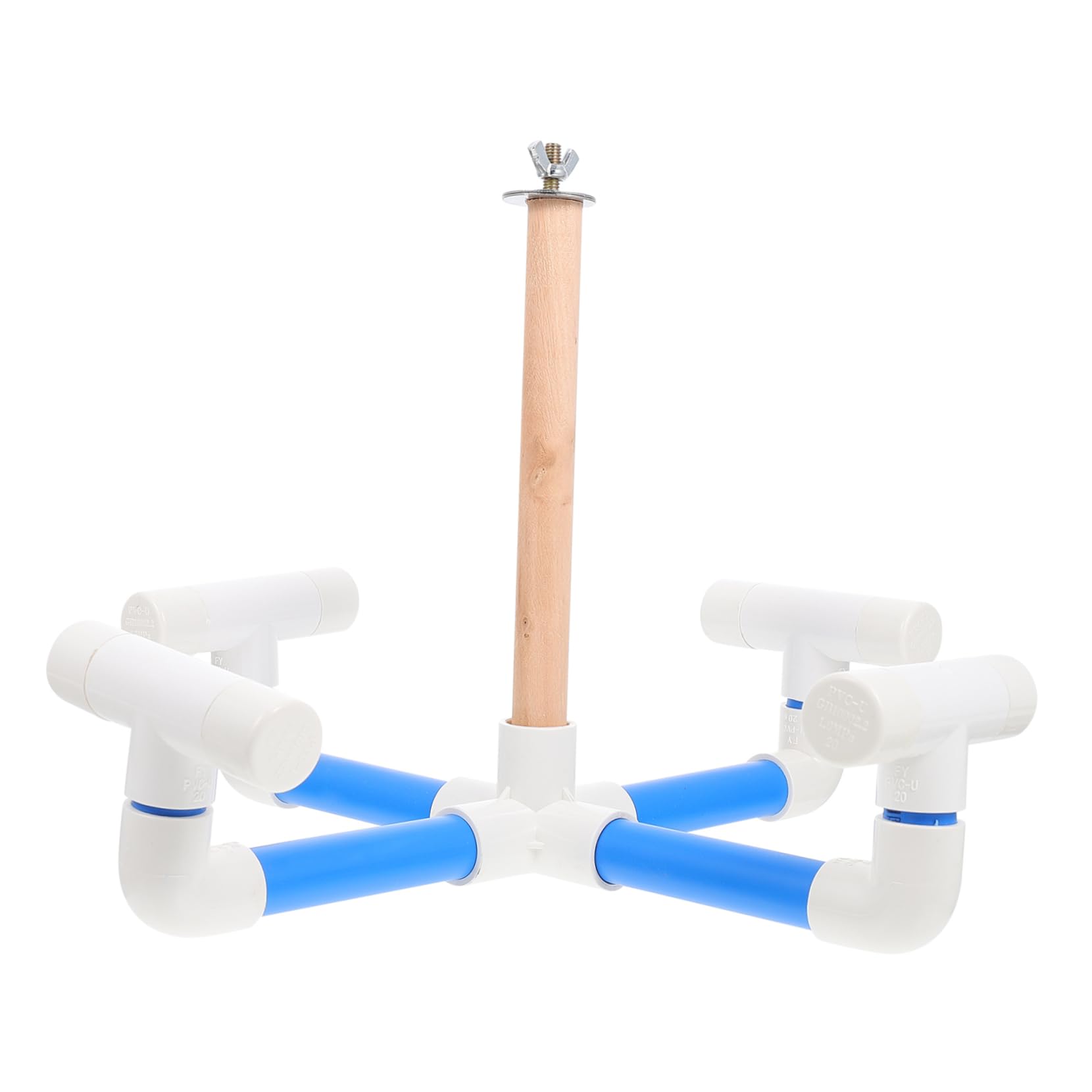 Juguete Giratorio de Madera para Loros, Juguete de Carrusel para Pájaros, Accesorio de Entretenimiento y Ejercicio para Jaula de Mascotas