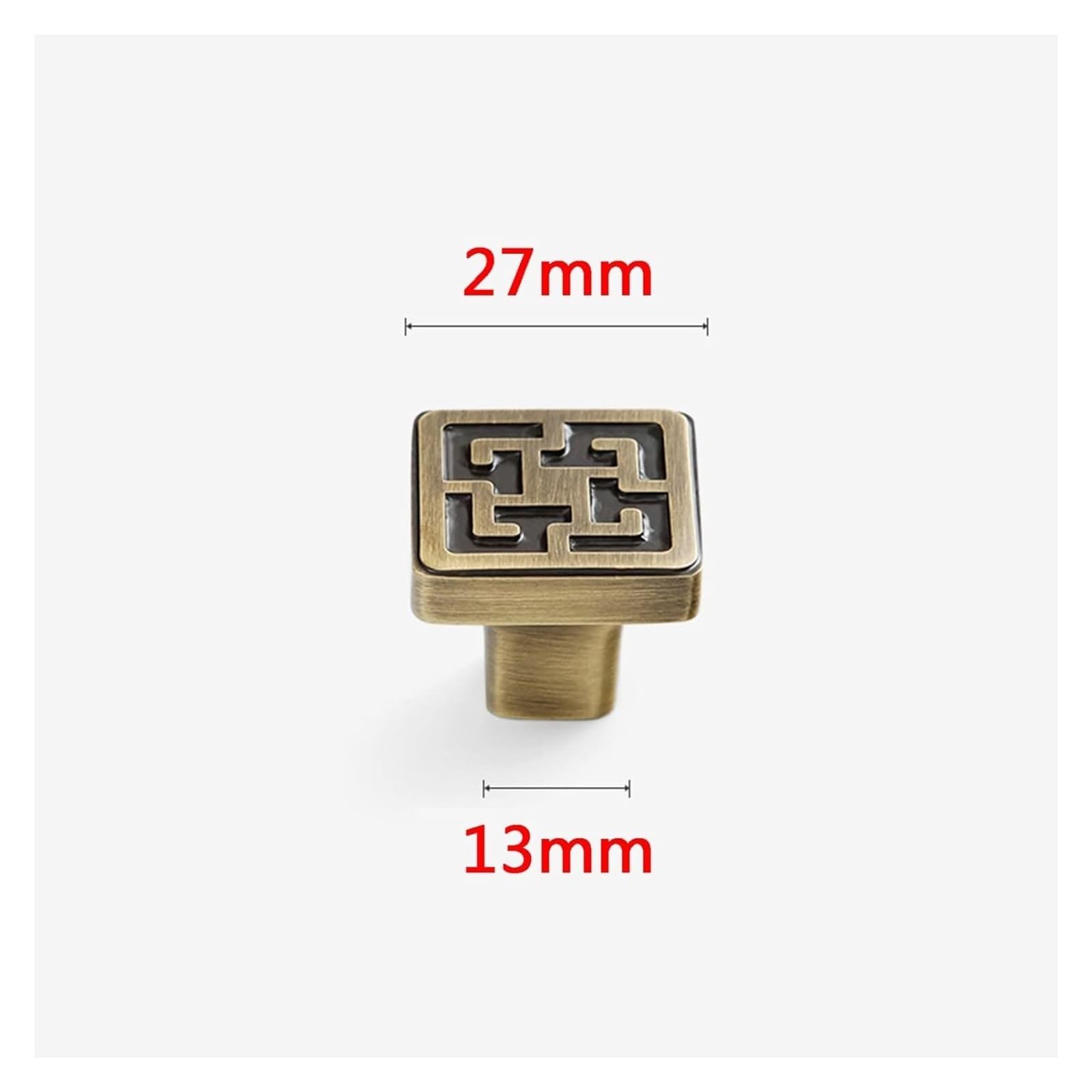 Uchwyty meblowe, uchwyty ze złotej miedzi, uchwyty do okuć meblowych, uchwyty do drzwi szaf, uchwyty do szuflad kuchennych, komody, szafy, szuflady(27mm Single Hole)