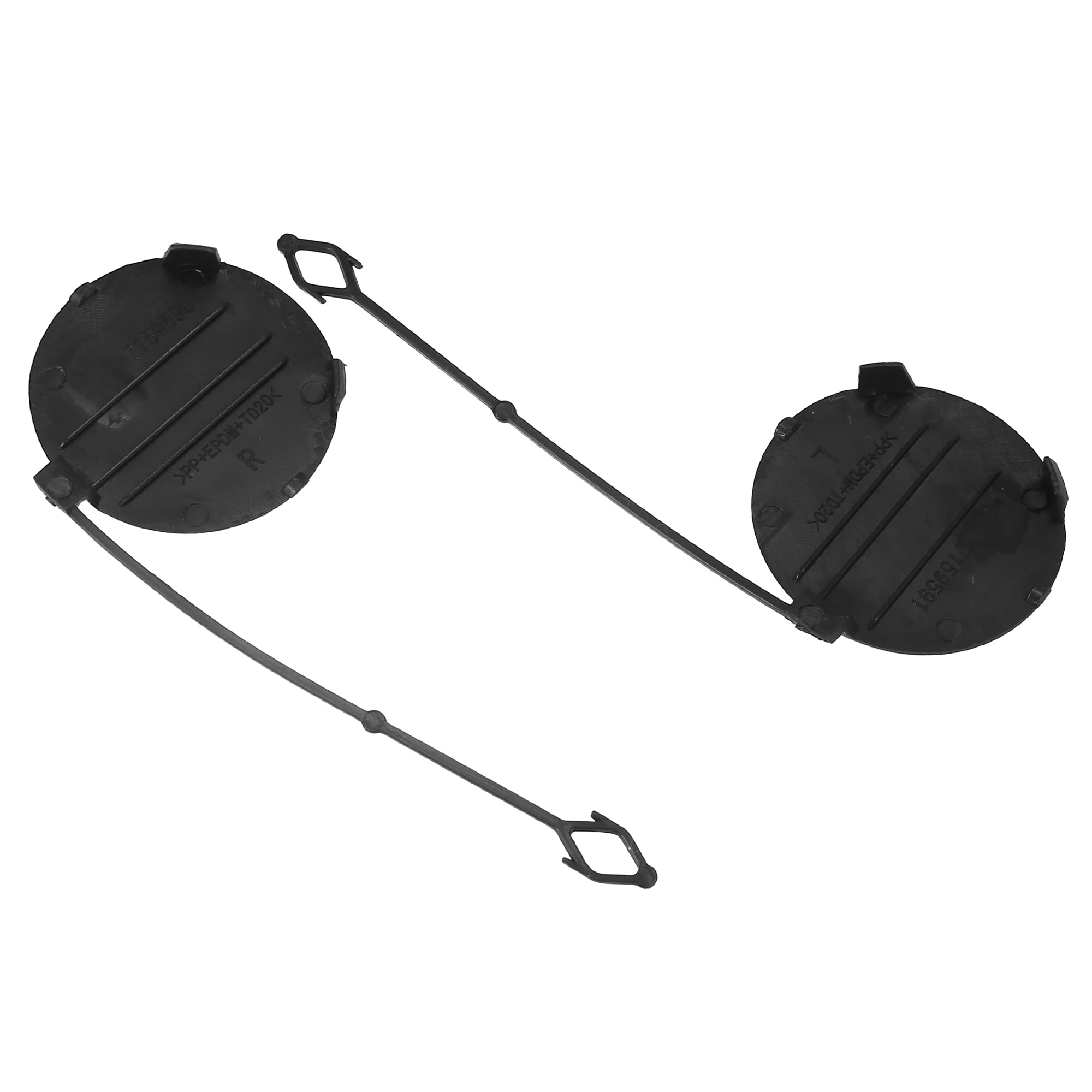 Amazon.com: X AUTOHAUX Pair Front Left Right Bumper Tow Hook  