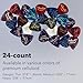 Fender Premium 24 Pack Picks Sampler - Includes Thin, Medium & Heavy Gauges (Austin Bazaar Exclusive)