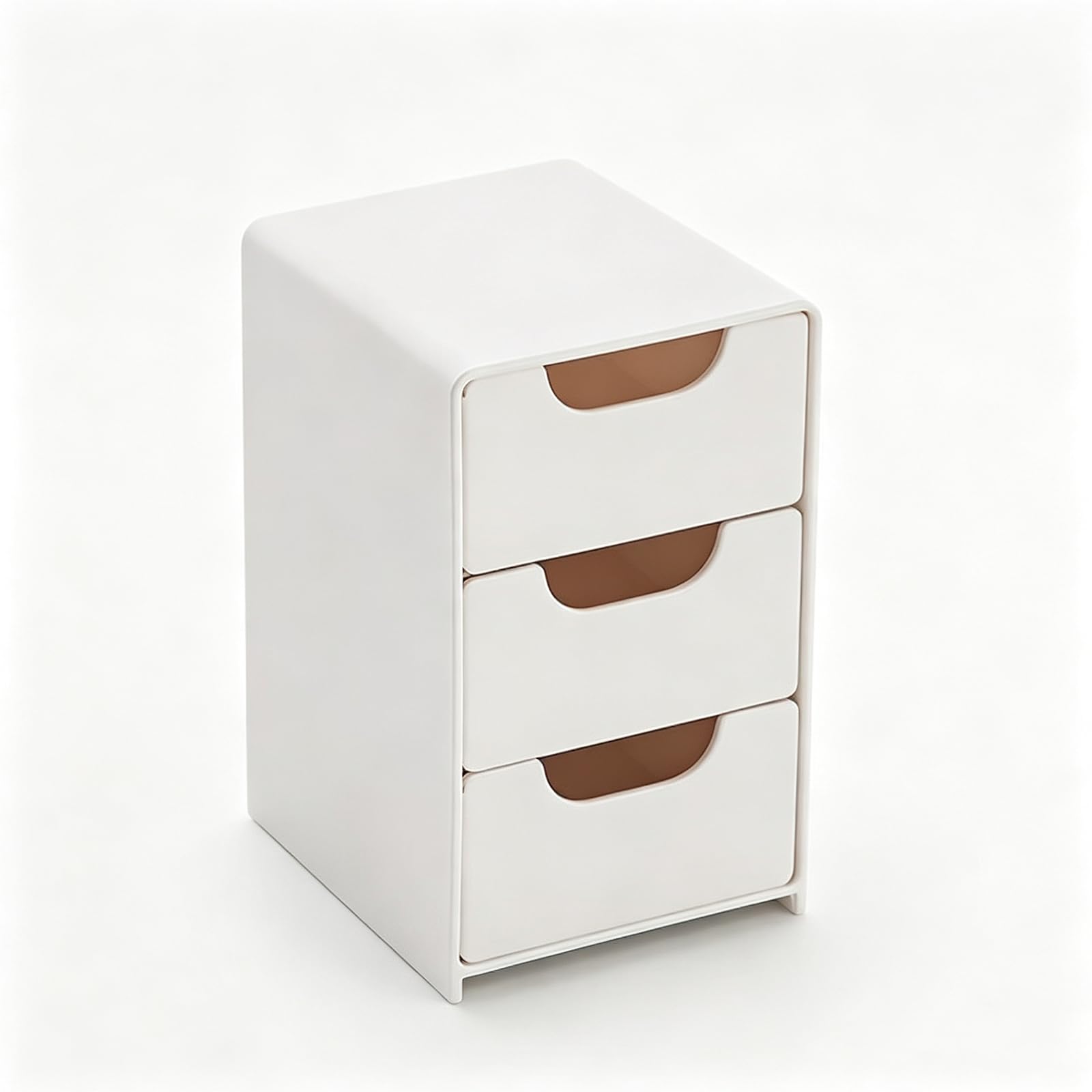 FCOFDRS 3 Drawer Desk Organiser with Handles,Stationery and Makeup Tidy