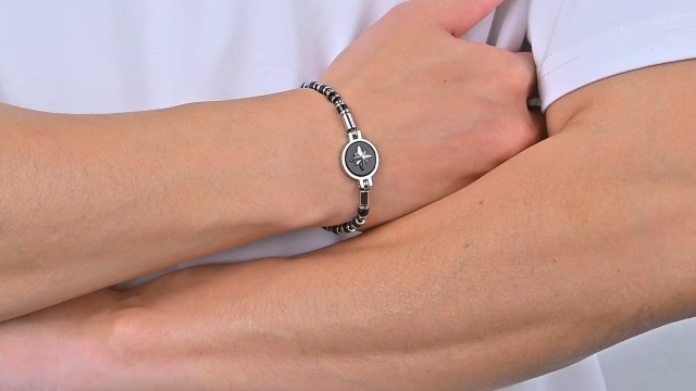 Pulsera Compass para Hombre con Piedras Naturales miniatura 7