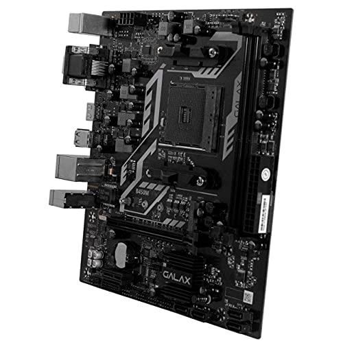 Image of GALAX B450M Motherboard for AMD Ryzen 1st, 2nd and 3rd Gen CPU with SATA 6Gbps, DDR4 32GB, HDMI, DVI-D, VGA, USB 3.1 Gen 1