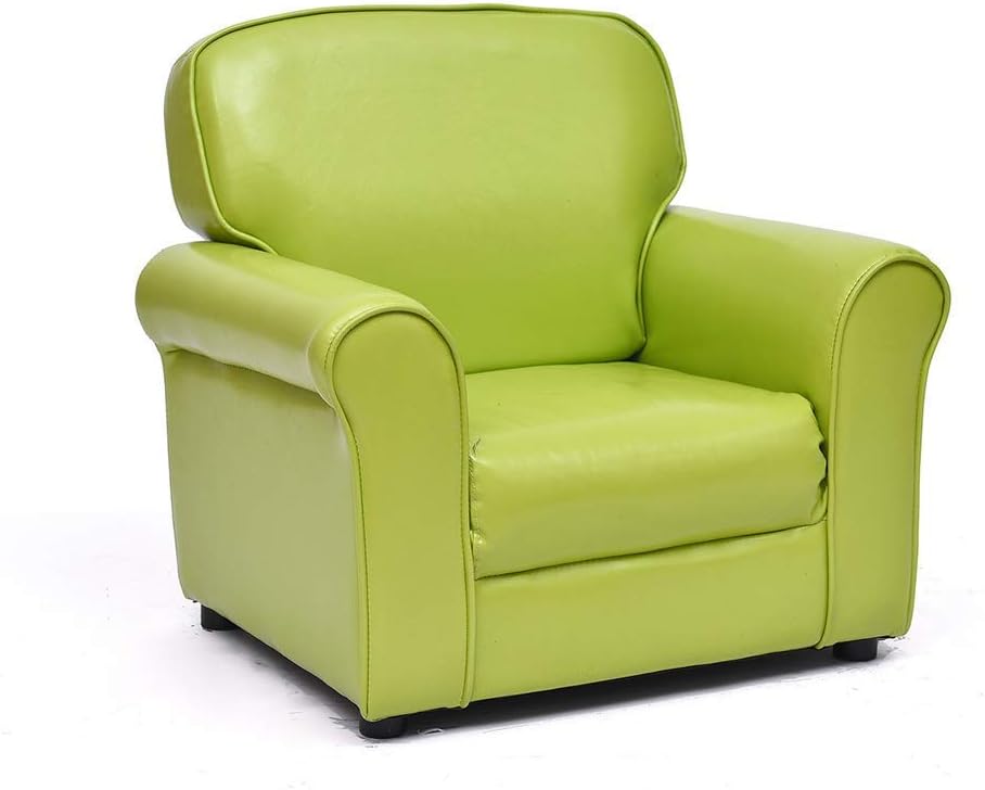 LHSUNTA Leather Sofa chair For kids Child's armchair Children's furniture Armchair Sturdy construction Couch Living room seat -C 61x45x25cm(24x18x10inch)