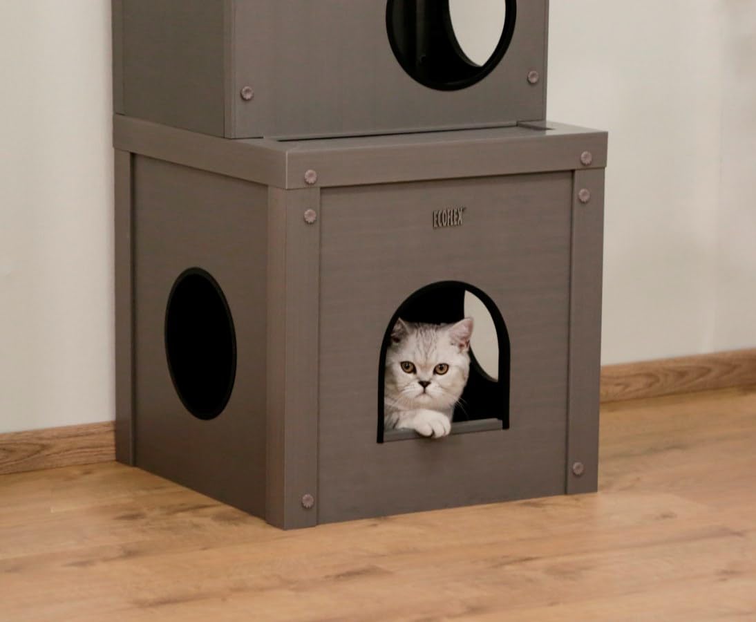 Kerbl Pet ECO-Katzenspielhaus Alex 42x42x152,5 cm