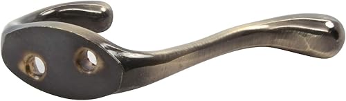 Vista 11 de Rok Hardware Gancho de doble capa resistente, 3-1/2 pulgadas, níquel cepillado, paquete de 10 ROKCH101BN cepillado níquel