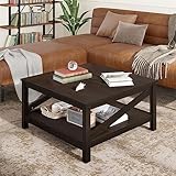 INDUSTRIELL & MODERN - Der Holztisch für das Wohnzimmer mit schrägem Stangendesign wirkt als einfache und einzigartige Dekoration, um Ihr Wohnzimmer aufzuwerten und passt zu jedem rustikalen oder zeitgenössischen Raum. Auch ideal zum Platzieren neben dem Sofa, dem Bett im Home Office.