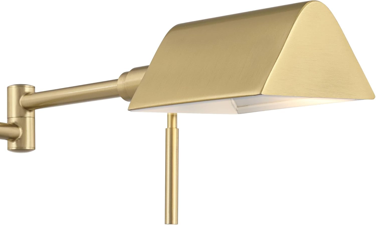 Possini Euro Design Keegan 24 1/2" High Modern Desk Lamp Adjustable USB Port AC Power Outlet Gold Brass Finish Metal Single Shade Home Office Living Room Charging Bedroom Bedside Nightstand House