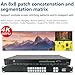 ICUIXIAN 4K60Hz 8x8 Seamless HDMI Matrix Switch Video Wall Controller 4x2 Support HDMI2.0/HDCP 2.2, 4K60Hz 4:4:4, 18Gbps, EDID, LAN, Web GUI, PIP Multiviewer HDMI Video Matrix 4K60Hz Input and Output