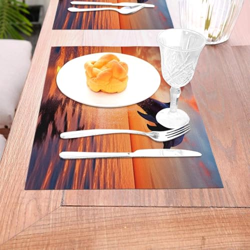 Sets de table antidérapants en PVC lavables pour cuisine et table basse - 7