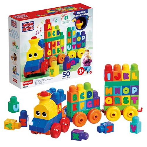 MEGA BLOKS ABC Musikzug - mit Musik und Geräuschen zum Lernen des...