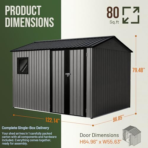 Backyard Storage Shed 8x10