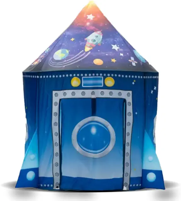 Tienda Infantil Tipi Casita Exterior Azul - Juego para Niños 3-7 Años