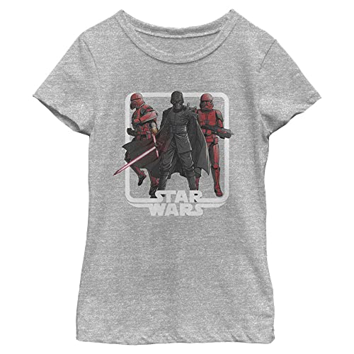 T-shirt Star Wars fille manches courtes imprimé Rise of Skywalker gris XS