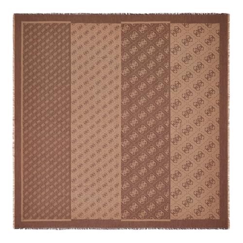 Écharpe Lindsey Jacquard GUESS marron : l'accessoire idéal pour vos sorties urbaines