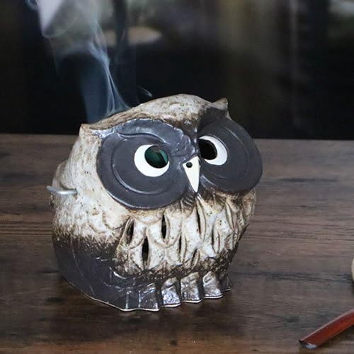 Amazon Co Jp 夏の風物詩 信楽焼 福多朗蚊遣り器 Kr 0035 蚊取り線香 かやり 蚊遣 しがらき焼 陶器 おしゃれ お洒落 夏 蚊 虫よけ 虫除け インテリア ふくろう 梟 フクロウ ドラッグストア