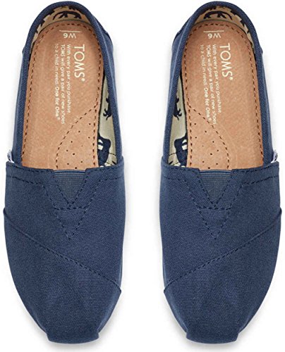 TOMS Womens Classics Navy Canvas 001001B07-NVY Womens 5.53