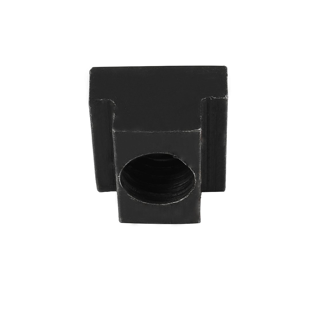 Aexit M14 Thread Nuts T-Slot Nut Black Oxide Plated Grade 8.8 Tapped T-Slot Nuts Through 8pcs