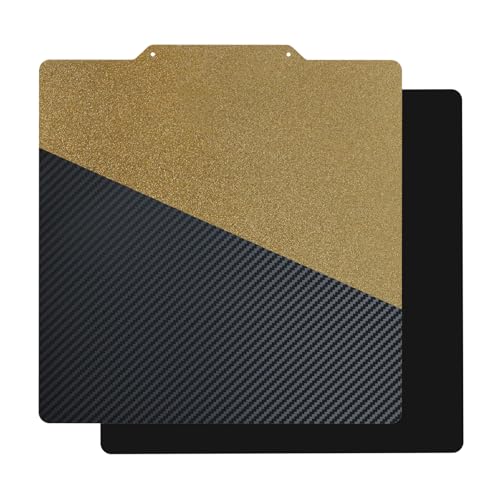 Textured PEI &amp; Smooth PET (Carbon Fiber Pattern) Heat Bed Plate Flexible Print Bed Compatible with Artillery Genius