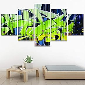 SIGNWIN 5 Panel Canvas Wall Art Modern Art...