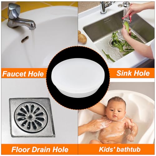 Image of MECCANIXITY 2pcs Silicone Snap in Locking Hole Plugs,30mm /1.2 Inch Mounting Diameter Narrow Groove Width 2.5mm Panel Seal Cover Round for Kitchen Bulkheads Waterproof Sealing Plugs Clear