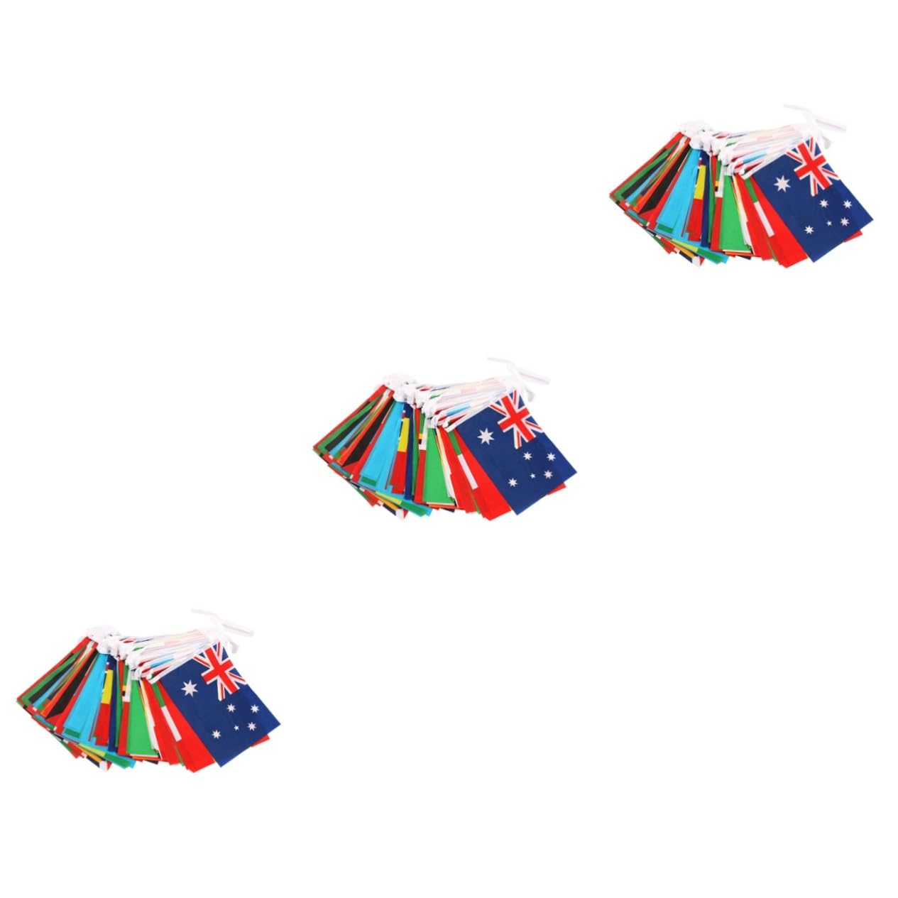 Drapeaux internationaux à cordes pour décoration de fête et grands événements sportifs