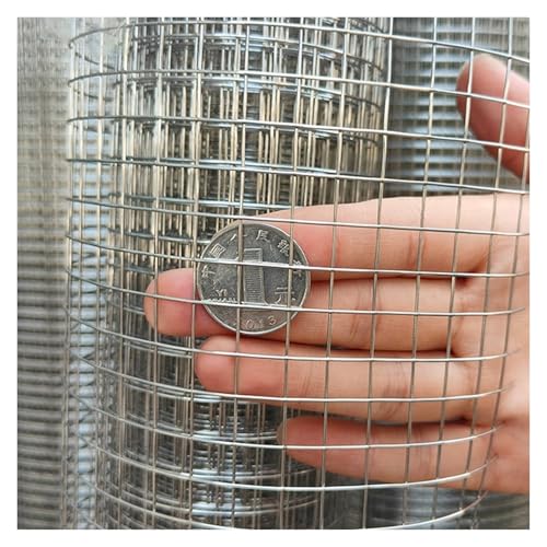 VXHCS 304 Malla de Alambre 9mm/0,8mm Tela Metálica Apto Para Vallas para Aves Corral, Protección Plantas Nuevas(0.5x25m/1.6x82ft)