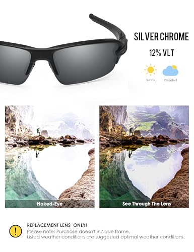 Image of BLAZERBUCK Replacement Lenses & Sock Kit for Oakley Flak 2.0 OO9295 Sunglasses