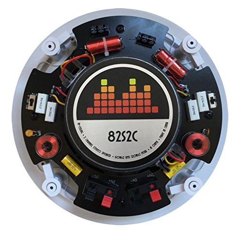 Image of 82S2C Silver Ticket in-Wall in-Ceiling Speaker with Pivoting Tweeter (2 Channel Stereo 8 Inch in-Ceiling) 11 Inch Overall Size