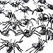 BAINFE 100PCS Plastic Spiders Halloween Realistic Plastic Spider Small Spiders Fake Spiders Prank Prop Joke Black Spiders for Halloween Party Home Decorations