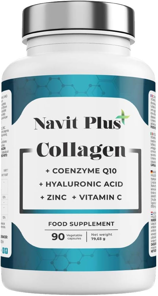 Hydrolysed collagen: Collagen + Hyaluronic Acid + Vitamin C + Zinc - 100 Capsules The perfect food supplement for skin, cartilage and joint maintenance.