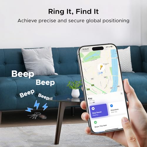 Image of UGREEN Finder Pro Tracker Tags (iOS Only) Solar Powered Bluetooth Air Smart Tags Item Finder Compatible with Apple Find My for Backpack Luggage Key [Apple MFi Certified]