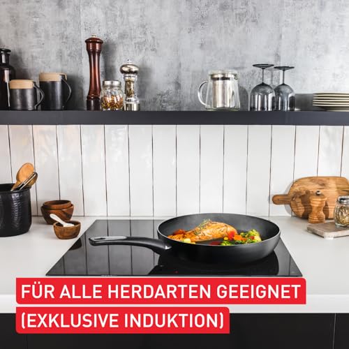 Tefal C38819 Hard Titanium Essential Wokpfanne 28 cm, Antihaftversiegelung mit Titanpartikeln, Thermo-Signal Temperaturanzeiger… – Ansicht 6